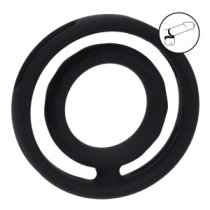 Penio ir sėklidžių žiedas „Classic Grooved Cock & Ball Ring“ - Levelz