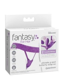Dėvimas vibratorius „G-Spot Butterfly Strap-On“ - Fantasy For Her