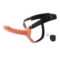 Vibruojantis strap-on dildo „Inferno 18 cm“ - Hidden Desire