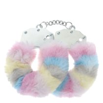 Antrankiai „Heavy-duty Fluffy Handcuffs Multicolor 2“ - Ouch!