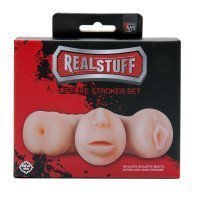 Masturbatorių rinkinys „RealStuff Lifelike Stroker Set“ - Dream Toys