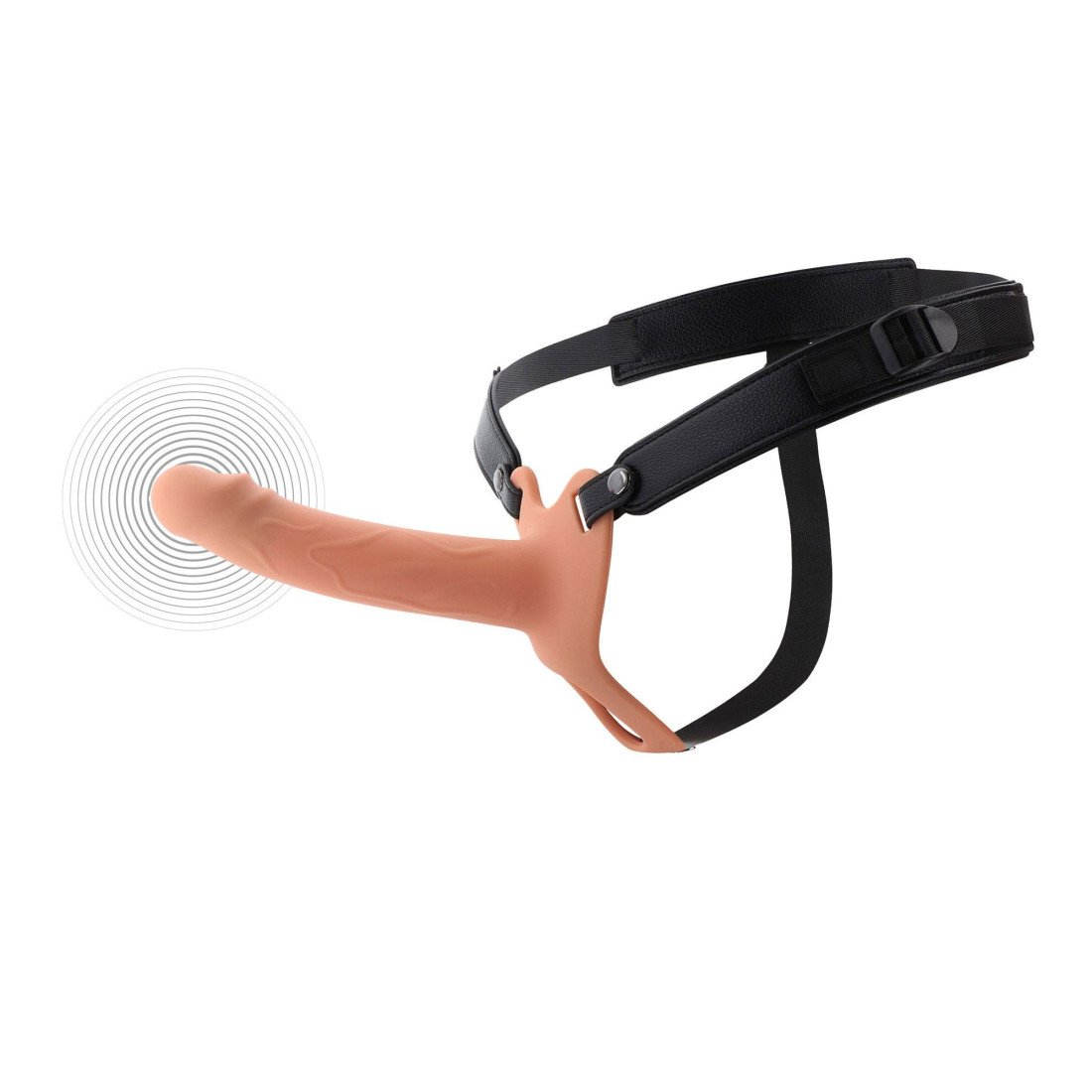 Vibruojantis strap-on dildo „Inferno 18 cm“ - Hidden Desire