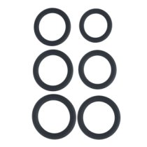 Penio žiedų rinkinys „Classic Silicone Cockring Set“ - Levelz
