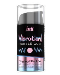 Stimuliuojantis gelis „Vibration! Bubble Gum“, 15 ml - Intt