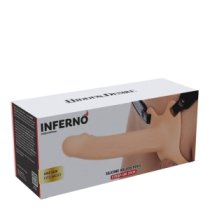 Tuščiaviduris strap-on dildo „Inferno 20 cm“ - Hidden Desire