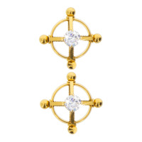 Spenelių spaustukai „Divine Cross Clamps Gold“ - Taboom