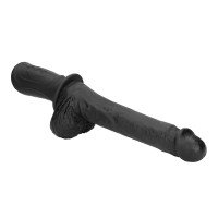 Automatinis falo imitatorius „Handheld Liquid Silicone Vibrating and Thrusting Dildo“ - Ouch!