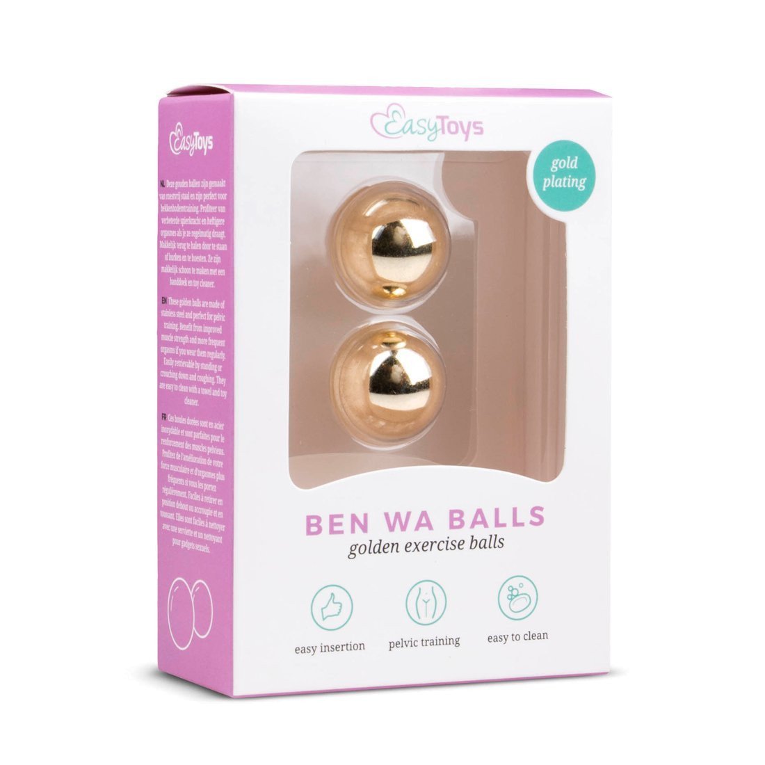 Vaginaliniai kamuoliukai „Golden Ben Wa Balls“ - EasyToys