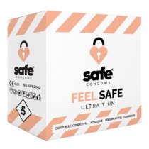 Ploni prezervatyvai „Feel Safe Ultra Thin“, 5 vnt. - Safe