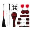 BDSM rinkinys „Lace & Leather Look“ - Bedroom Fantasies