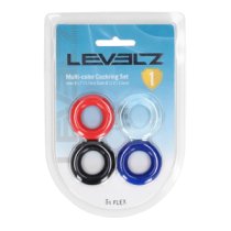 Penio žiedų rinkinys „Multi-Color Cockring Set“ - Levelz