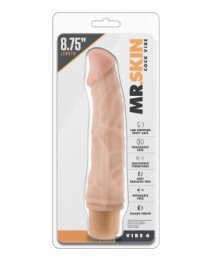 Vibruojantis dildo „Dr. Skin Vibe 6“ - Blush