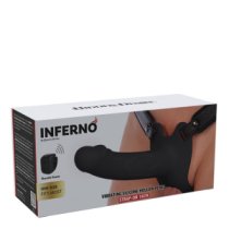Vibruojantis strap-on dildo „Inferno 16 cm“ - Hidden Desire