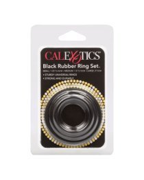 Penio žiedų rinkinys „Black Rubber Ring Set“ - CalExotics