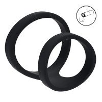 Penio žiedas „2 Loop Silicone Cock Ring“ - Shots Toys
