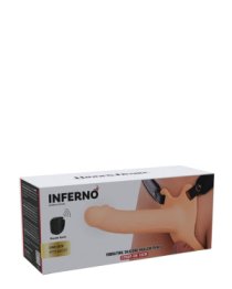 Vibruojantis strap-on dildo „Inferno 18 cm“ - Hidden Desire
