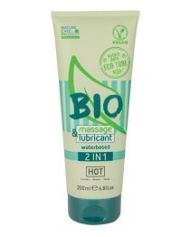 Ekologiškas masažinis lubrikantas „Bio Massage & Lubricant“, 200 ml - Hot