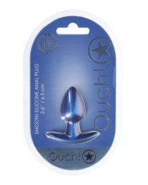 Mažas analinis kaištis „Smooth Silicone Anal Plug“ - Ouch!