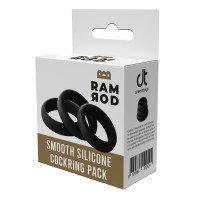 Penio žiedų rinkinys „Smooth Silicone Cockring Pack“ - Ramrod
