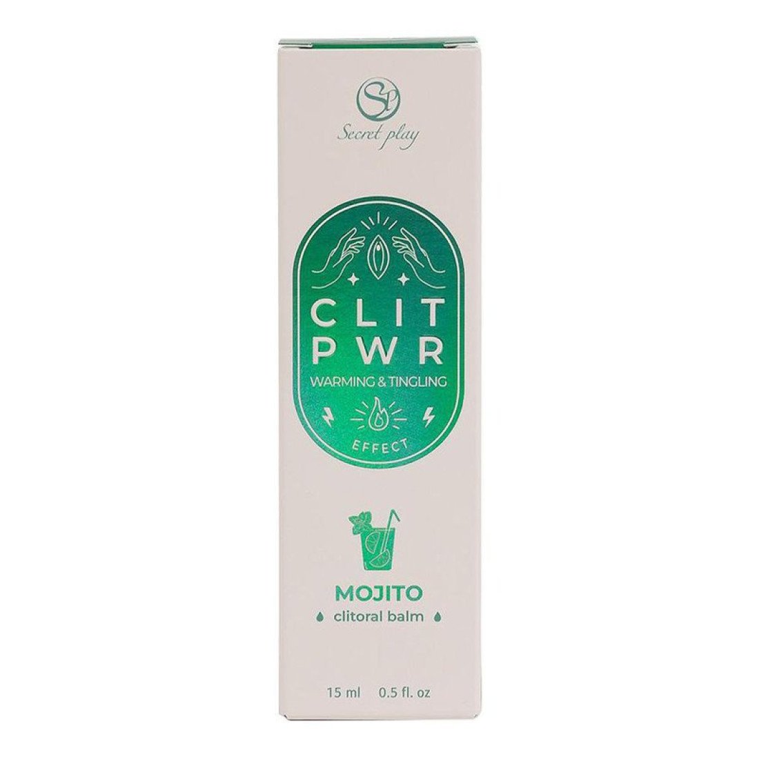 Stimuliuojantis balzamas klitoriui „Clit PWR - Mojito“, 15 ml - Secret Play