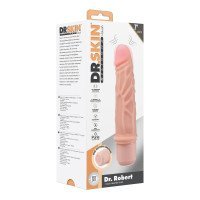Vibruojantis dildo „Dr. Skin Dr. Robert“ - Blush