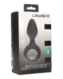 Vibruojantis analinis kaištis „Vibrating Anal Plug with Loop“ - Levelz