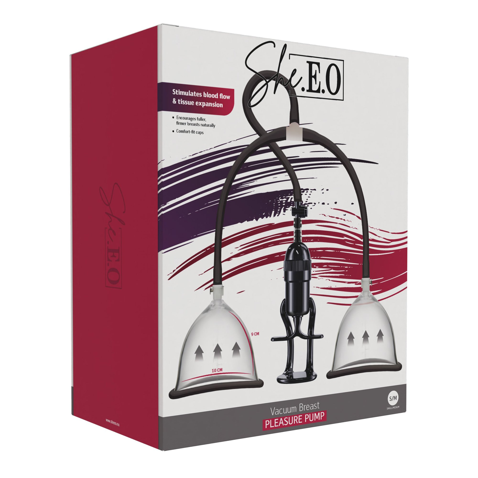 Krūtų pompa „Vacuum Breast Pleasure Pump S/M” - She.E.O Krūtų pompa „Vacuum Breast Pleasure Pump S/M” - She.E.O