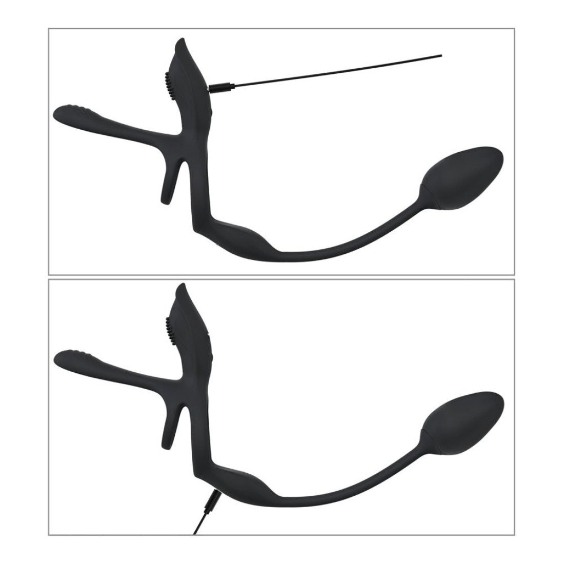 Vibruojantis penio žiedas - kaištis „RC Multi Function“ - Couples Choice