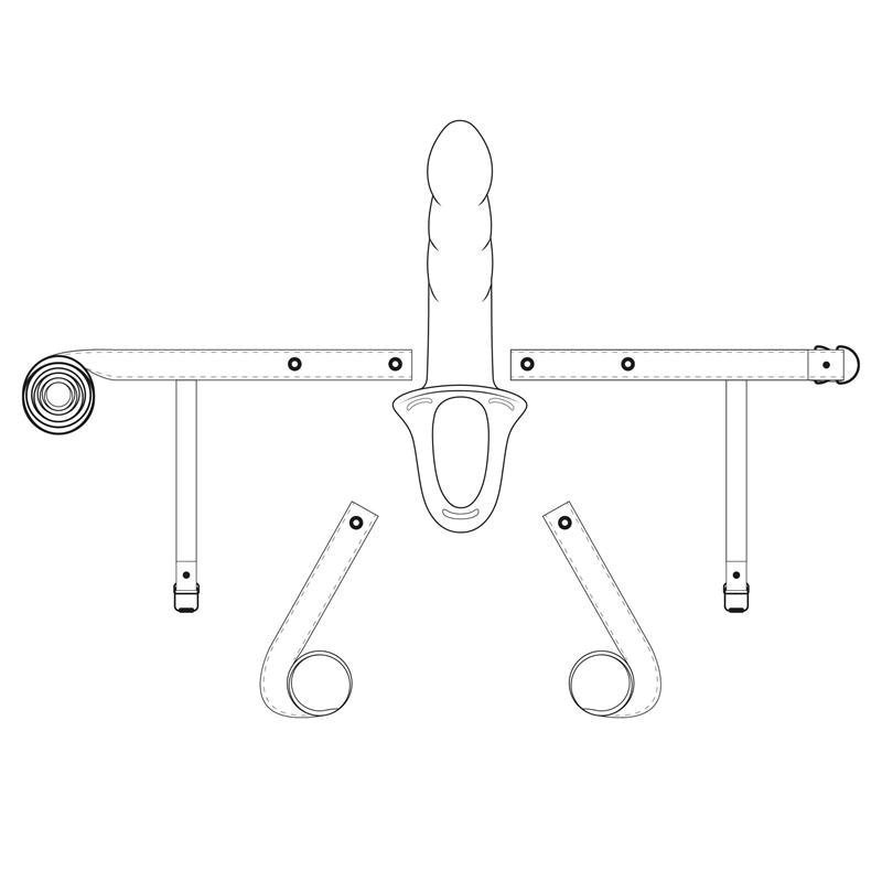 Tuščiaviduris strap-on dildo „Action Kevin S“ - Intoyou