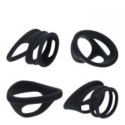 Penio ir sėklidžių žiedų rinkinys „Cock & Ball Ring Set of 4“