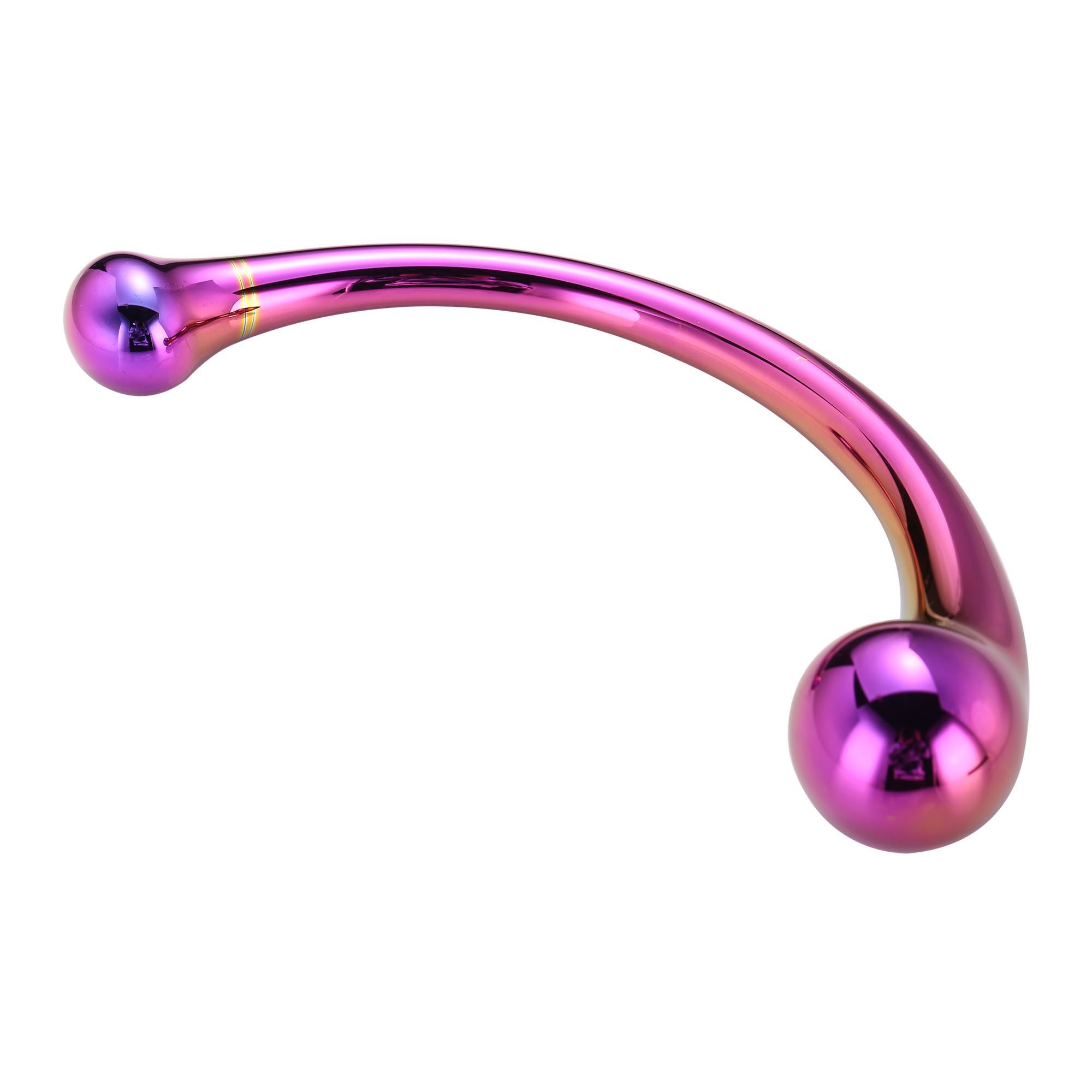 Stiklinis dildo „Curved Wand“ - Dream Toys