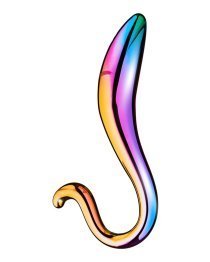 Stiklinis dildo „Elegant Curved Dildo“ - Dream Toys