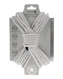 Suvaržymo virvė „Bondage Rope Silver“, 10 m - Ouch!