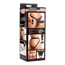 Vibruojantis tuščiaviduris strap-on dildo „28X Realistic Penis Sheath“ - Size Matters