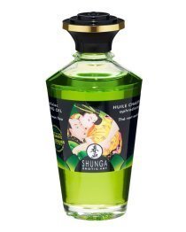 Afrodiziakinis šildantis aliejus „Exotic Green Tea“, 100 ml - Shunga