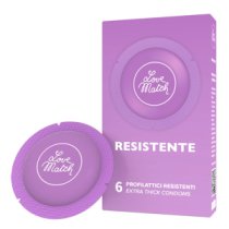 Saugesni prezervatyvai „Resistente“, 6 vnt. - Love Match