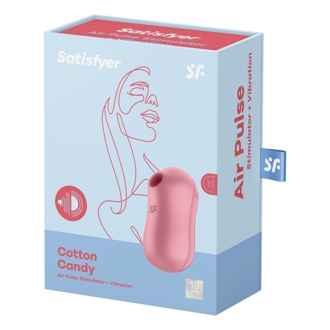 Vibruojantis klitorinis stimuliatorius „Cotton Candy“ - Satisfyer