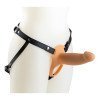 Vibuojantis tuščiaviduris strap-on dildo „H3 Size S“ - Virgite