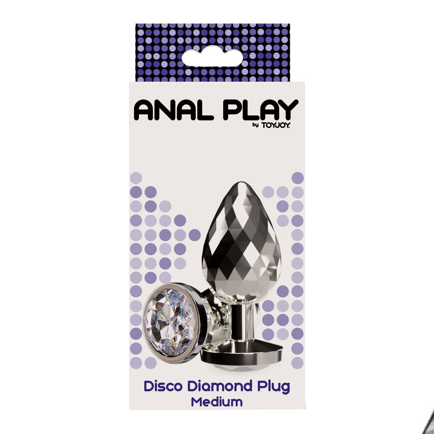 Vidutinis analinis kaištis „Disco Diamond Plug“ - ToyJoy