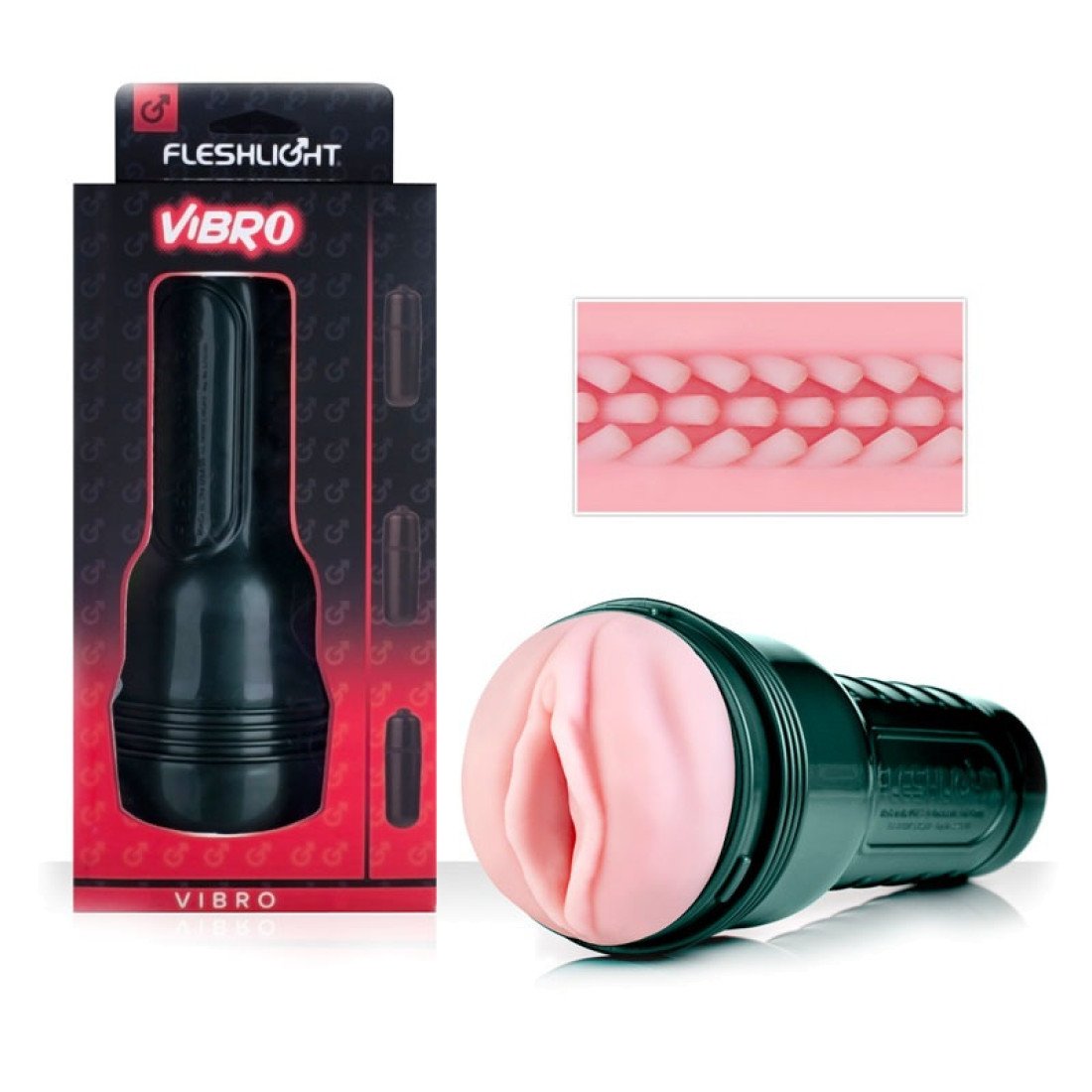 Vibruojantis masturbatorius „Vibro Pink Lady Touch“ - Fleshlight