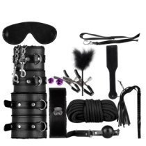 Erotinis rinkinys poroms „Secret Pleasure Chest Black“ - Loveboxxx