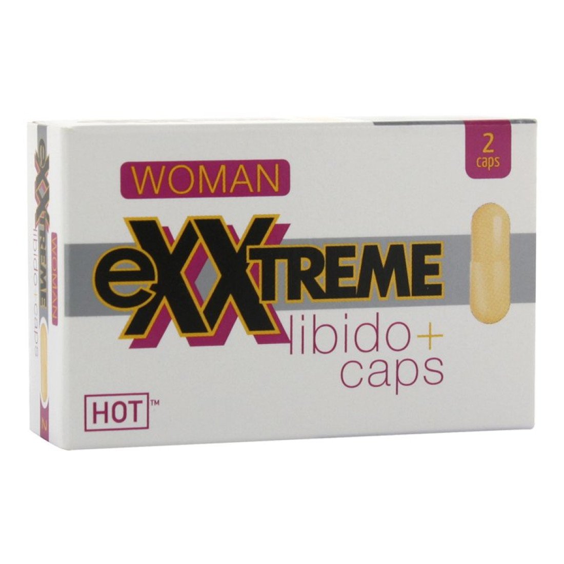 Maisto papildas moterims „Exxtreme Libido+ Caps“, 2 kapsulės - Hot