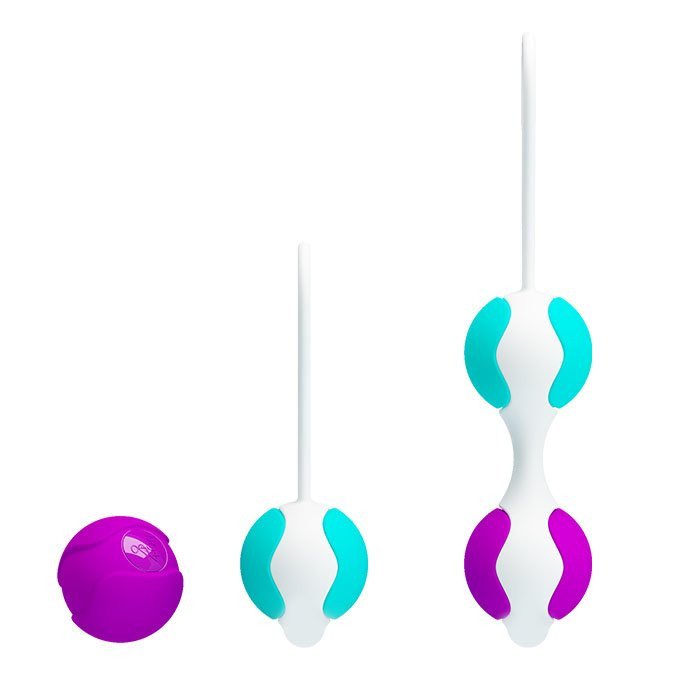 Vaginalinių kamuoliukų rinkinys „Orgasmic Ball“ - Pretty Love