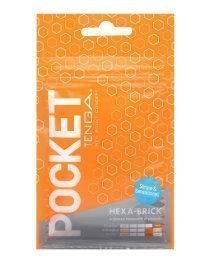 Masturbatorius „Pocket Hexa Brick“ - Tenga