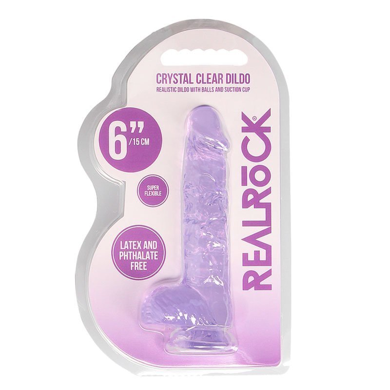 Falo imitatorius „Crystal Clear 6“ - RealRock