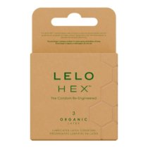Prezervatyvai „HEX Organic Latex“, 3 vnt - LELO