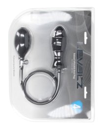 Pripučiamas analinis kaištis „Ribbed Inflatable Silicone Anal Plug“ - Levelz