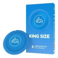 Dideli prezervatyvai „King Size“, 6 vnt. - Love Match