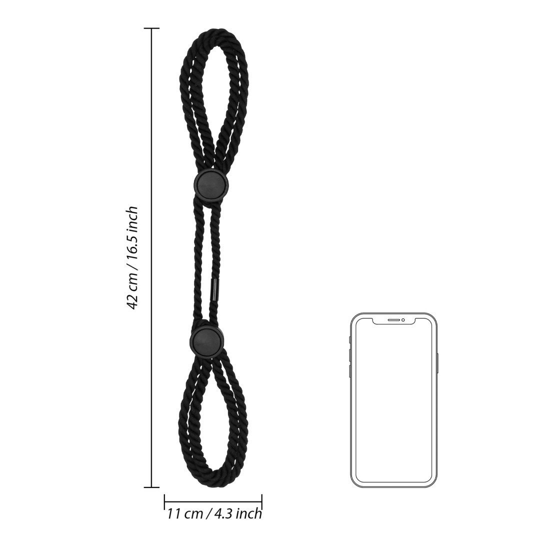 Antrankiai „Adjustable Rope Hand Cuffs“ - Ouch!
