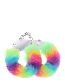 Antrankiai „Heavy-duty Fluffy Handcuffs Multicolor 1“ - Ouch!